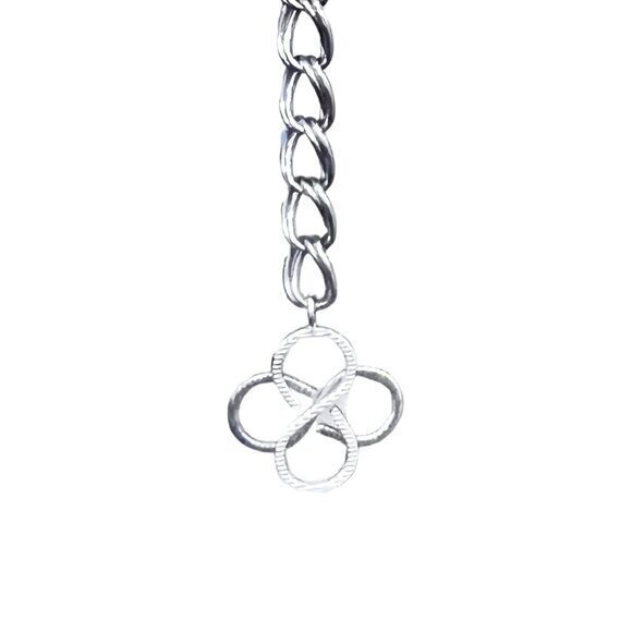 Silver Chain Waist Belt Celtic Irish Tassel Up to 39" Business Casual BOHO CUTE! - Picture 4 of 9